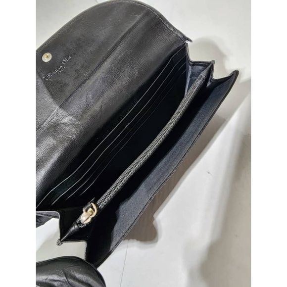 Authentic Dior Oblique Monogram Canvas Continental Wallet - Picture 13 of 13
